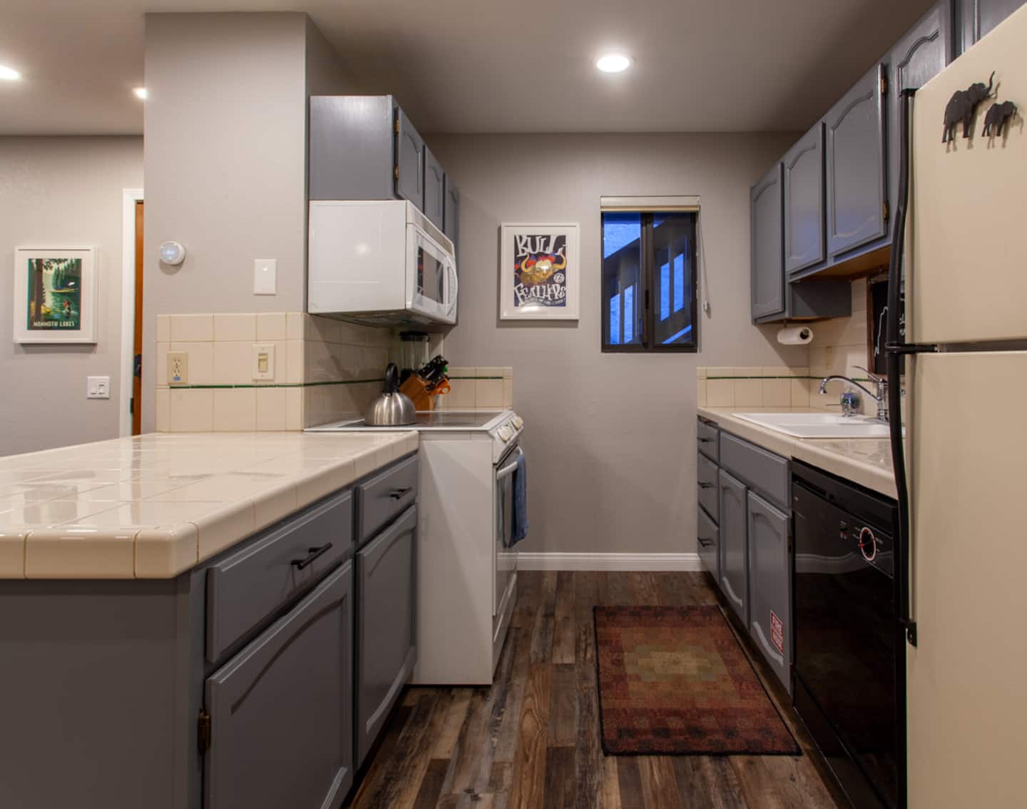 Fully equipped kitchen with modern appliances